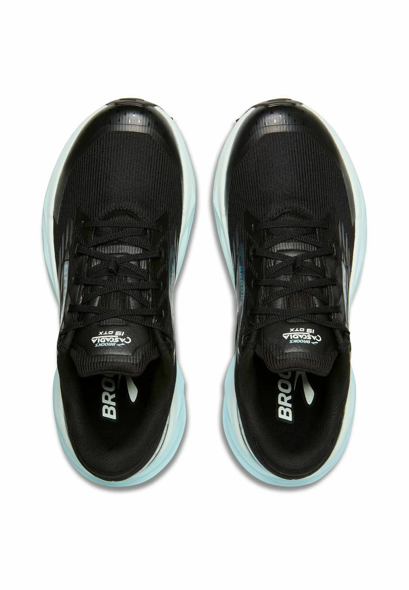 Brooks Cascadia 19 GTX Women's Black Ebony Blue Flower