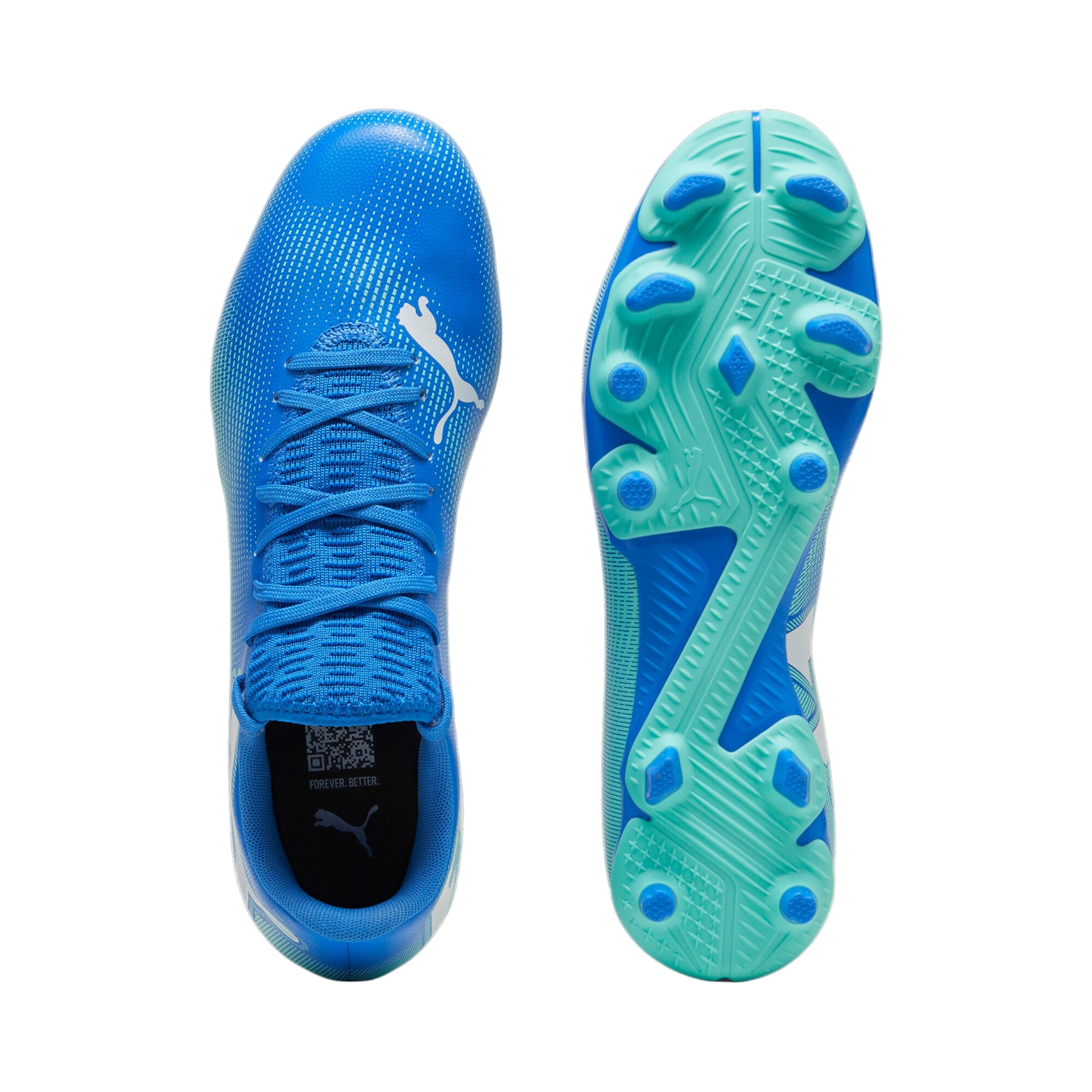 Puma Future 7 Play Firm Ground Football Boots Blue Mint