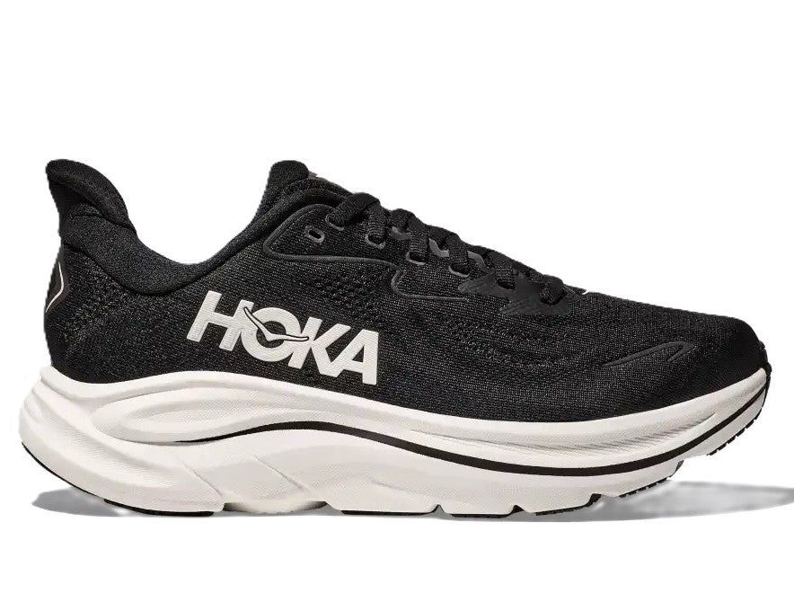 Hoka Clifton 10 Kids Running Shoes Black White