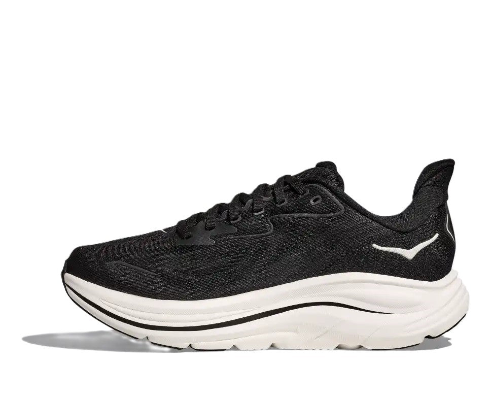 Hoka Clifton 10 Kids Running Shoes Black White