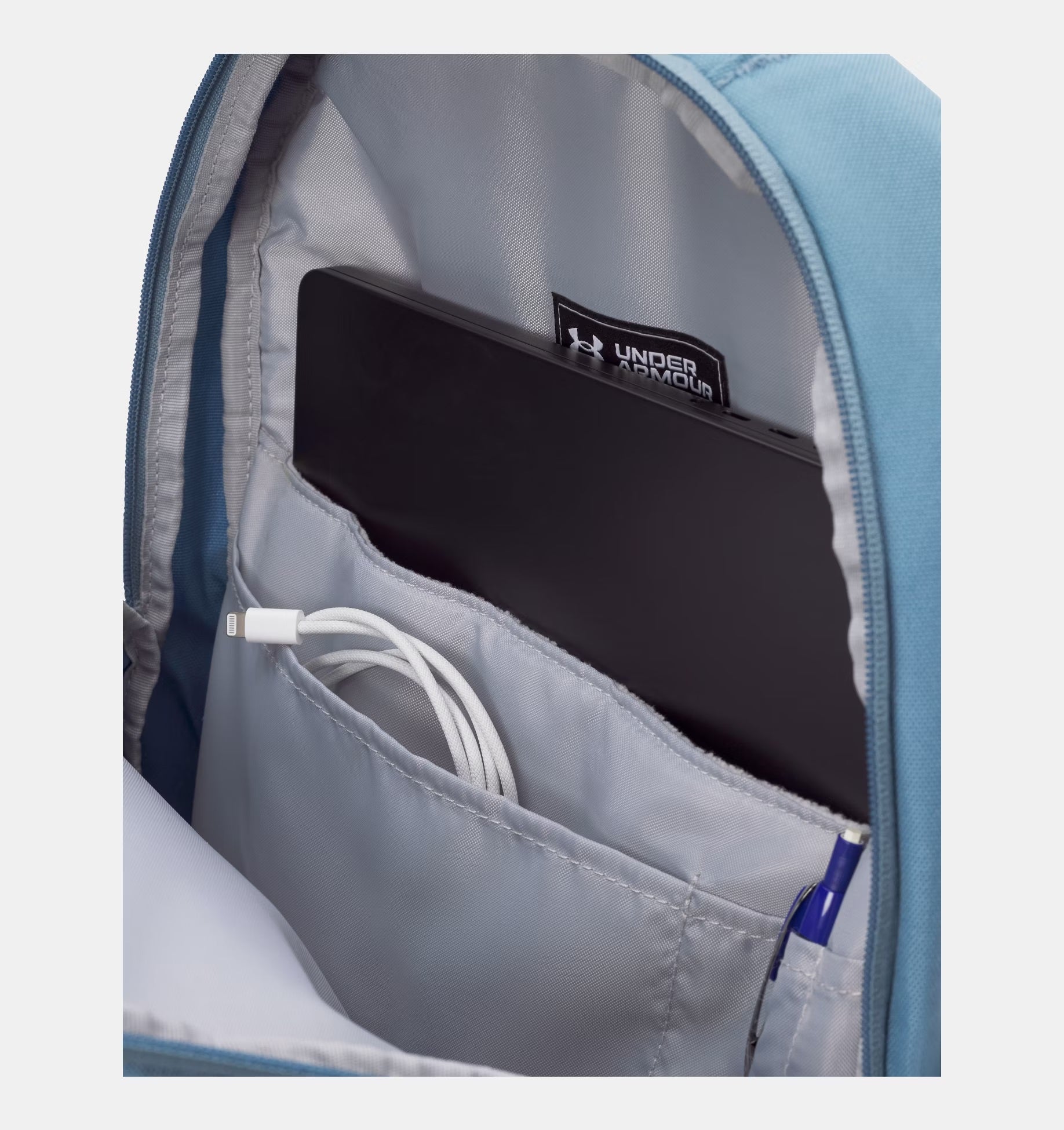 Under Armour Hustle 6.0 Backpack Blue Smoke