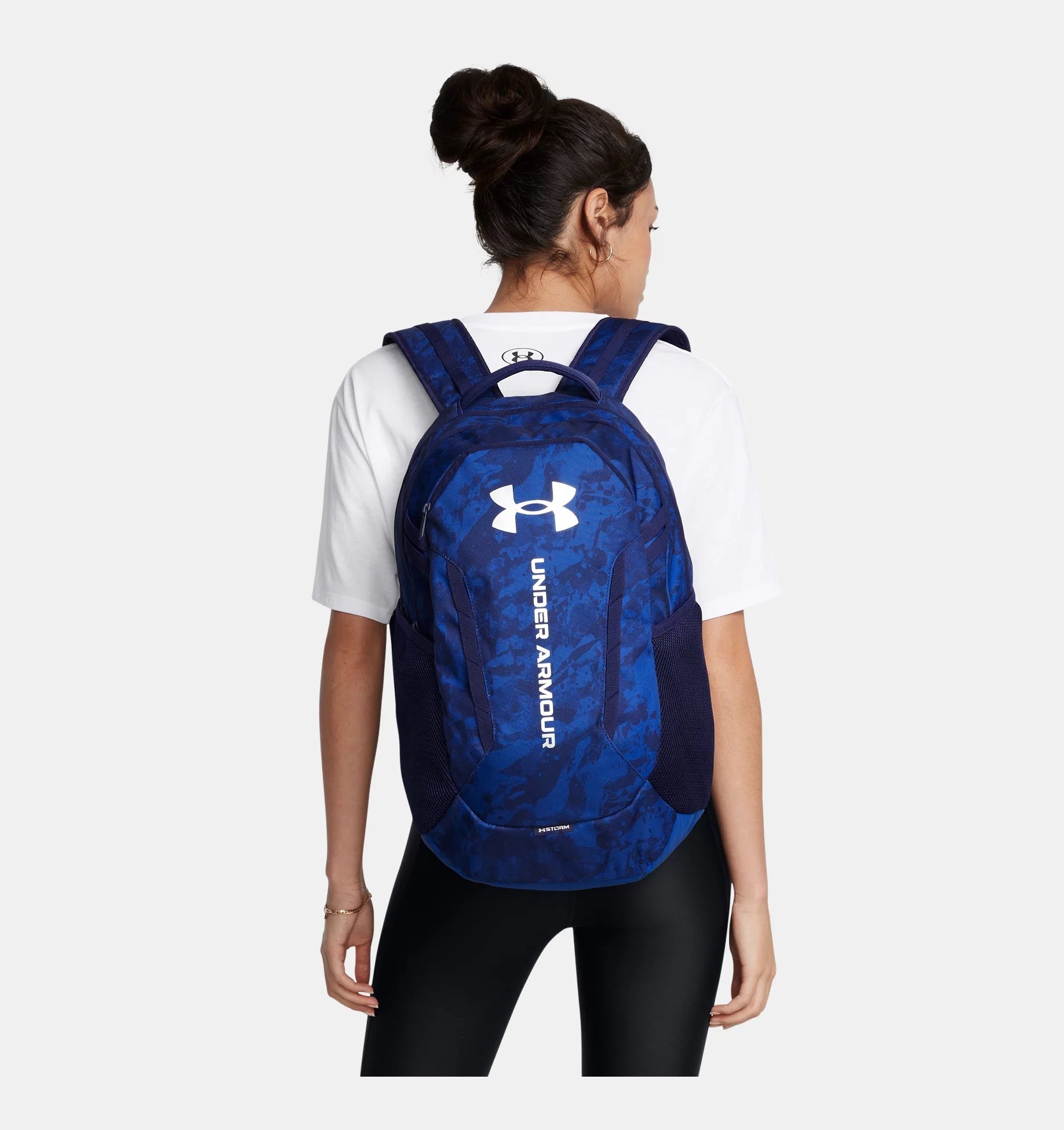 Under Armour Hustle 6.0 Backpack Blue Camo