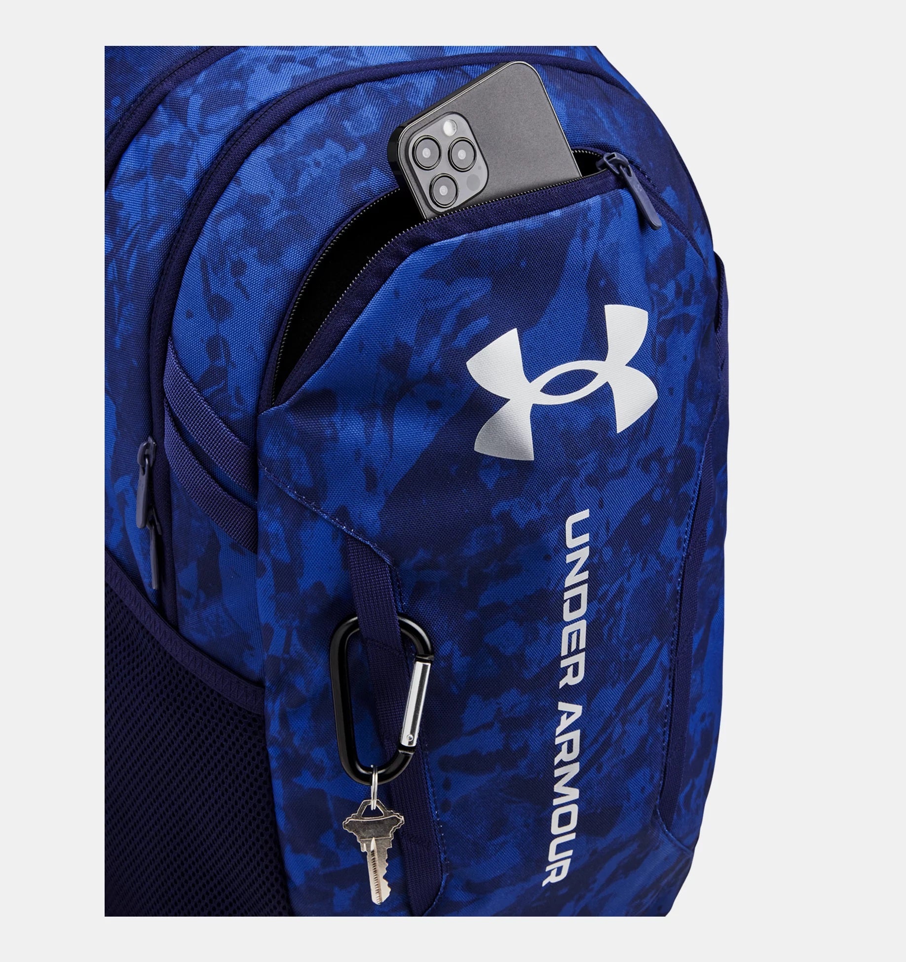Under Armour Hustle 6.0 Backpack Blue Camo