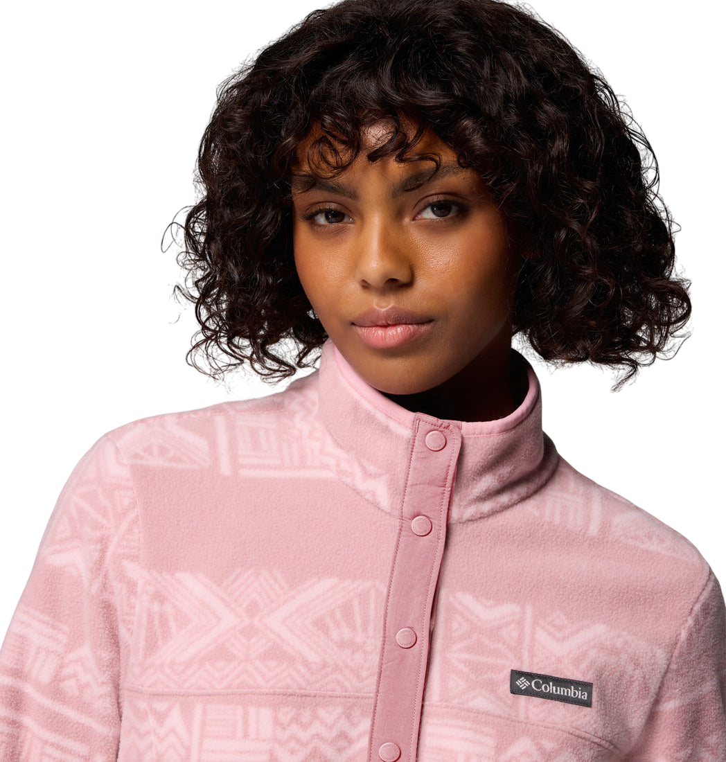 Columbia Benton Springs™ Printed Half Snap Fleece Eraser Pink