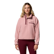 Columbia Helvetia™ II Cropped Sherpa Half Snap Fleece Eraser Pink
