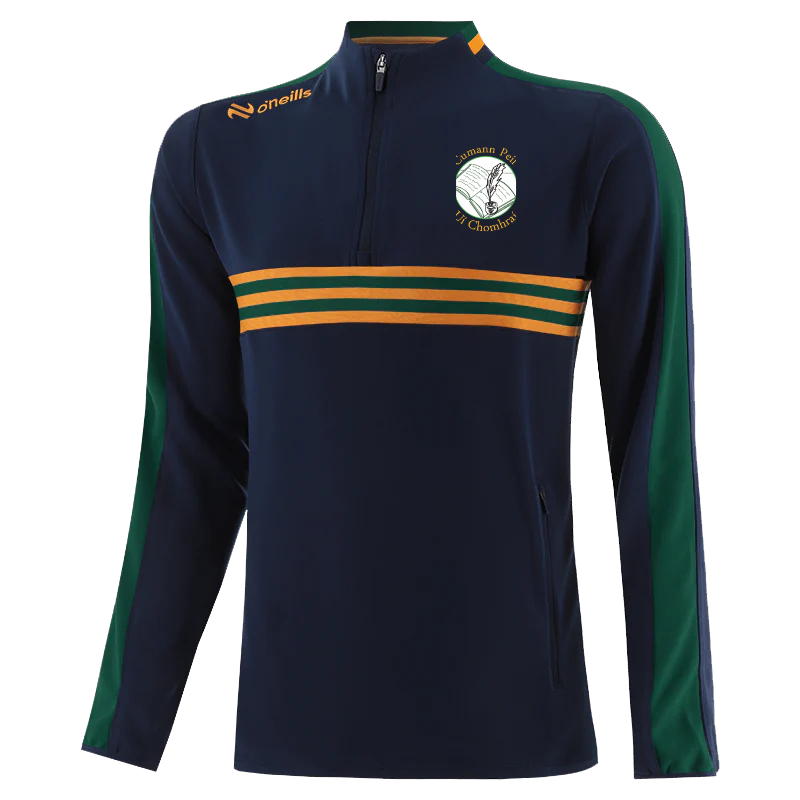 O'Neills O'Currys GAA Dromore Squad Half Zip Navy Bottle Amber