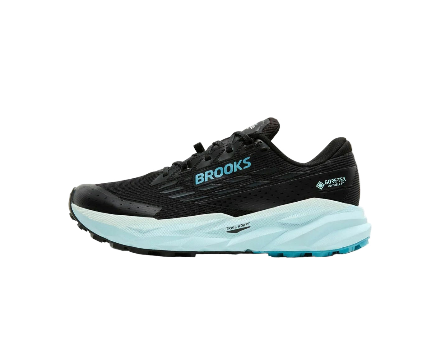 Brooks Cascadia 19 GTX Women's Black Ebony Blue Flower