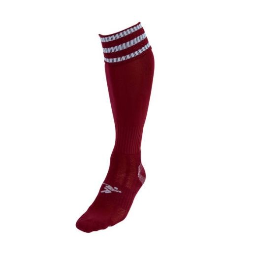 Precision Pro Football Sock Maroon White