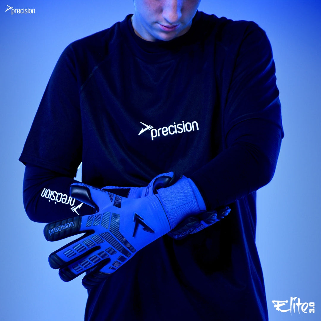 Precision Elite 3.0 Grip Goalkeeper Gloves Blue