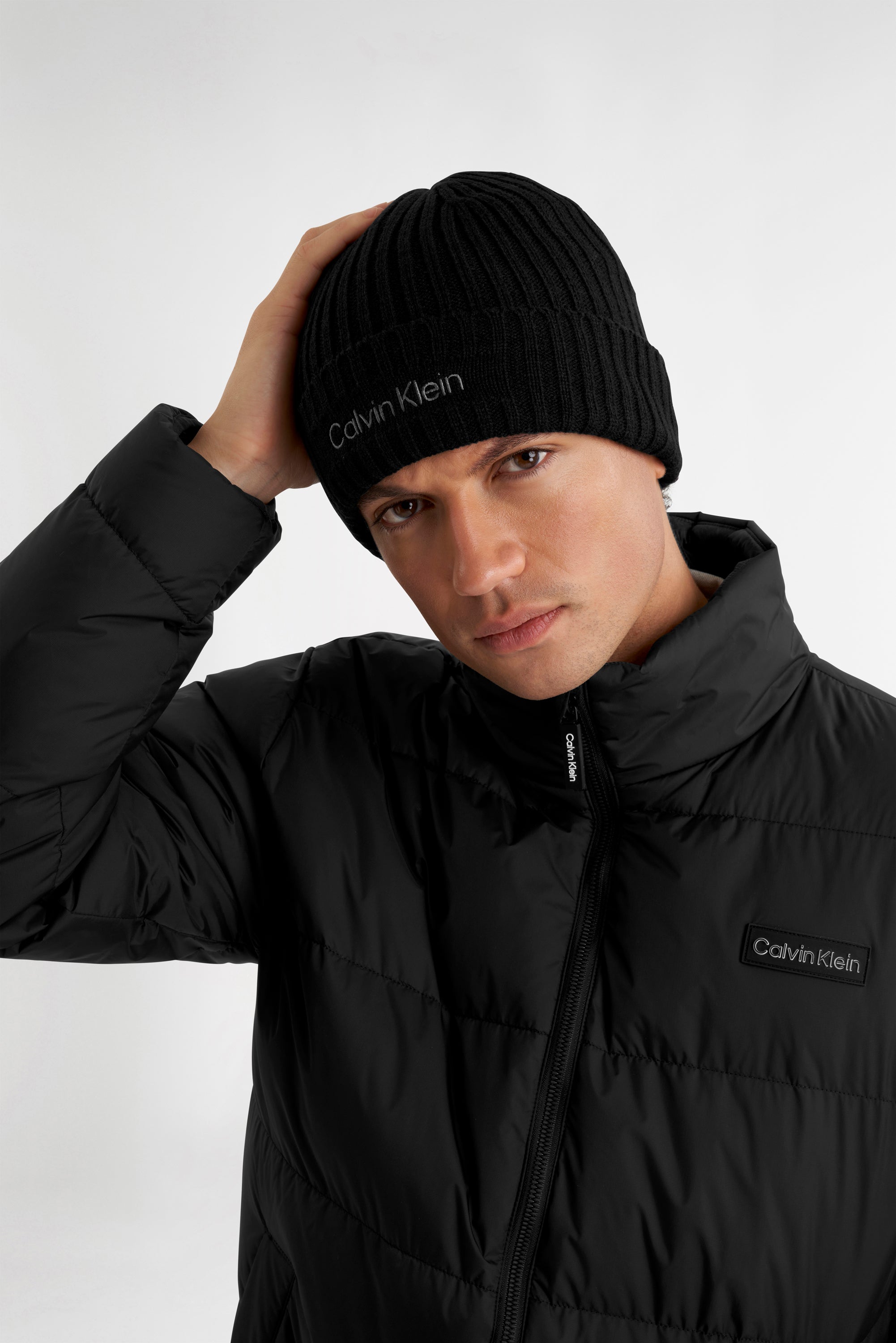 Calvin Klein Golf Boyland Knitted Beanie Black