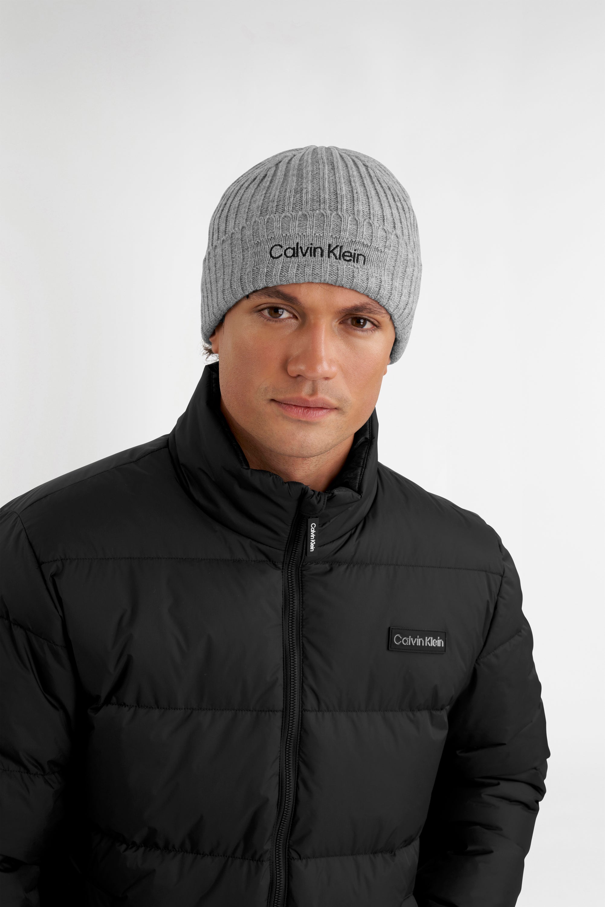 Calvin Klein Golf Boyland Knitted Beanie Grey