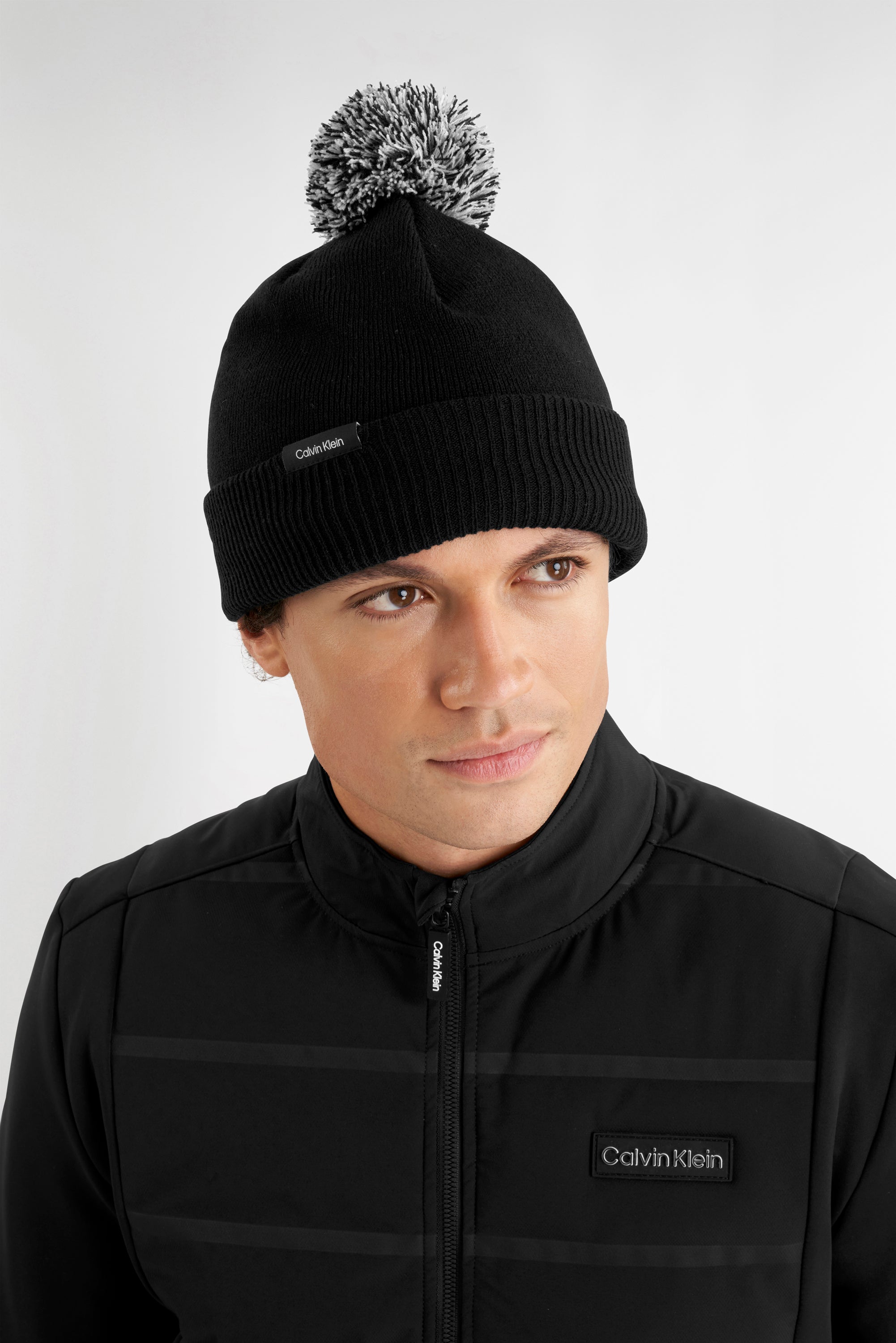 Calvin Klein Golf Linden Bobble Beanie Black