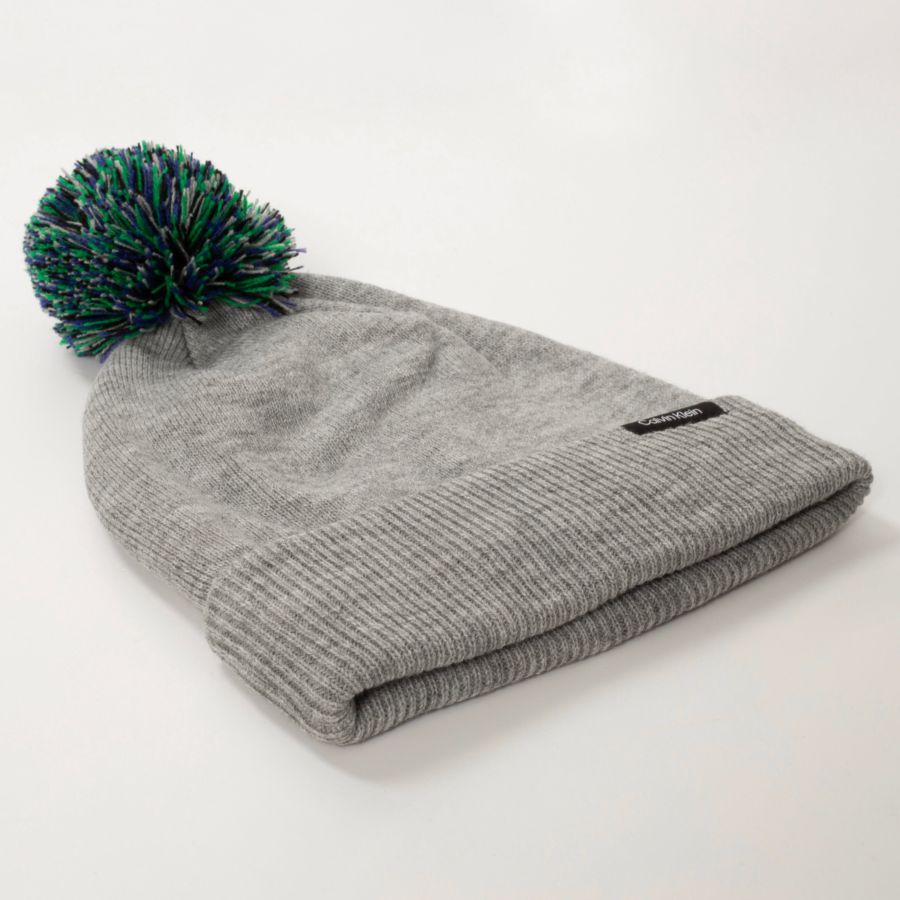 Calvin Klein Golf Linden Bobble Beanie Silver Marl