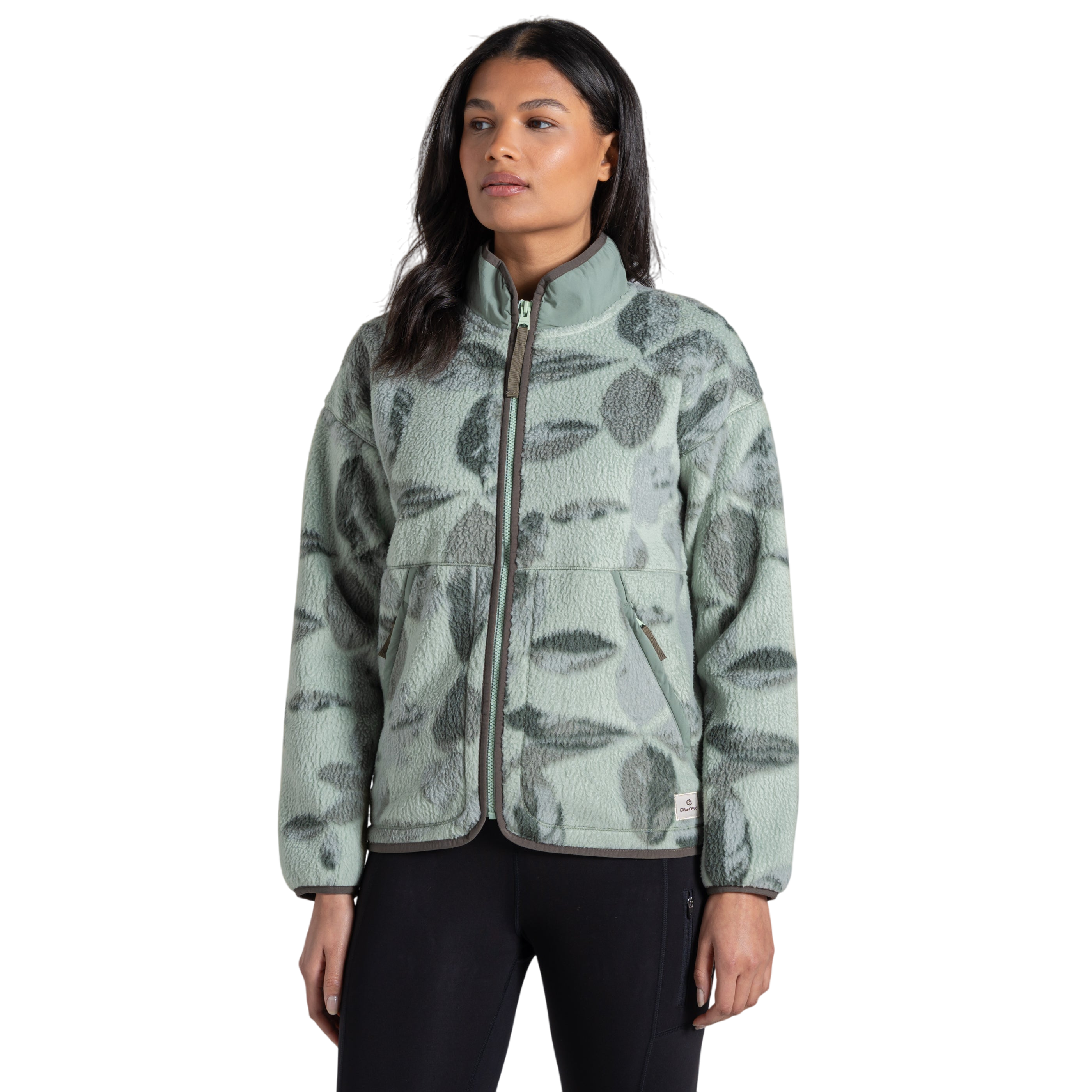 Craghoppers Women's Dante Full Zip Fleece | Sage Print