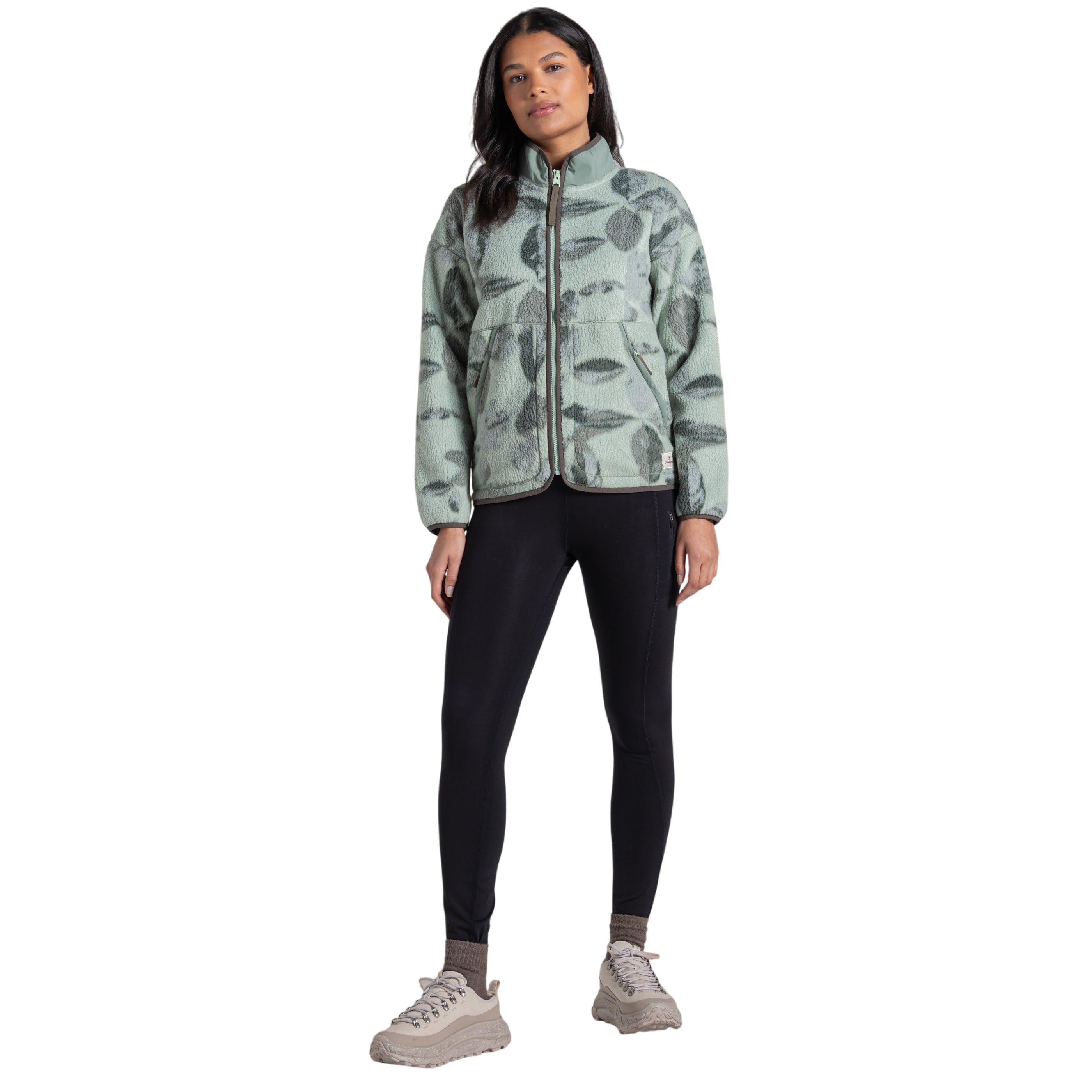 Craghoppers Women's Dante Full Zip Fleece | Sage Print