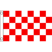 TCF 5X3 Checker Flag Red White