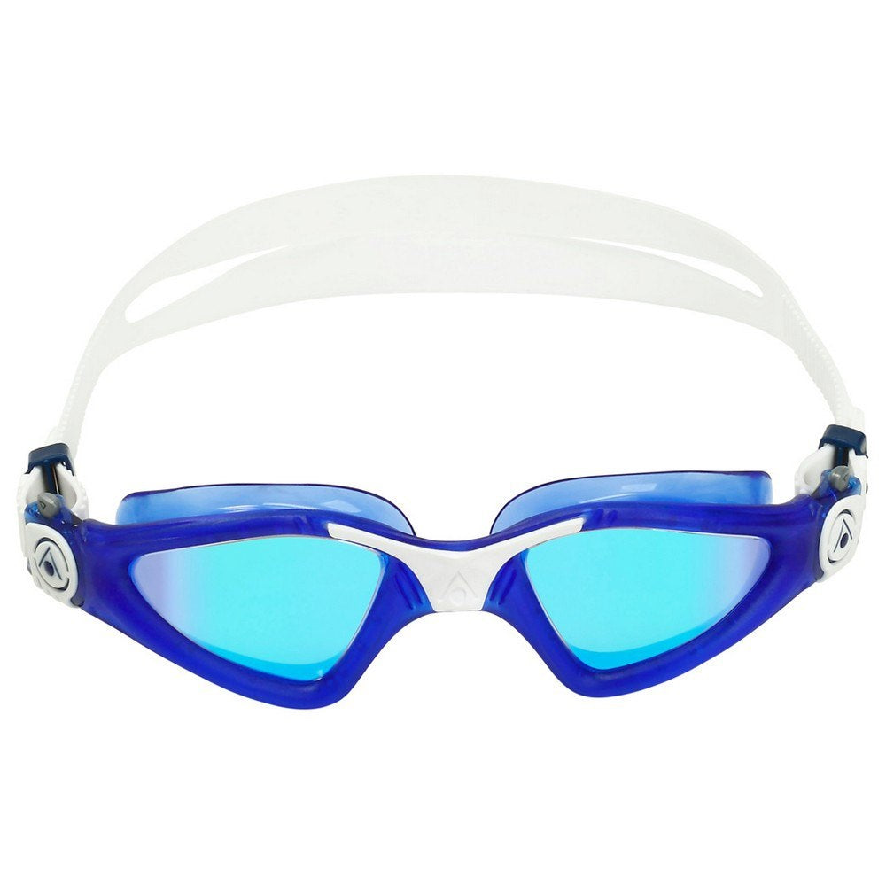 Aqua Sphere Kayenne Swimming Goggles Blue Titanium Mirrored Lens