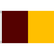 TCF 5x3 Half & Half Flag Maroon Amber