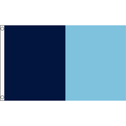 TCF 5x3 Half & Half Flag Navy Sky