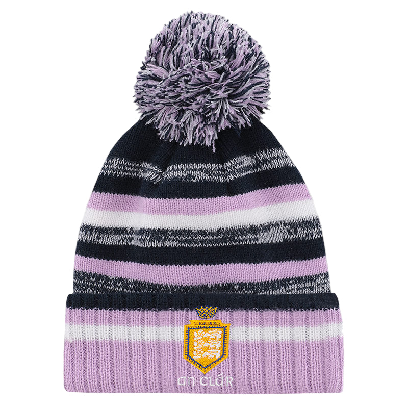 O'Neills Clare GAA Women's Hydra Bobble Hat Navy Pink