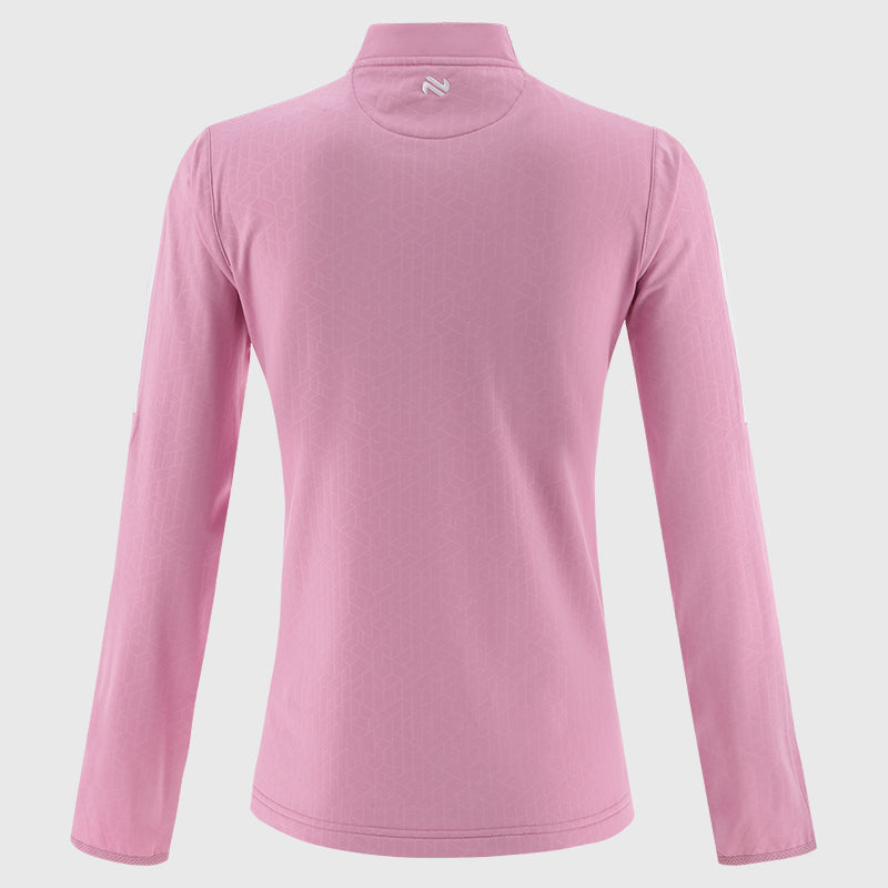 O'Neills Clare GAA Women's Hydra Brushed Half Zip Top Pink