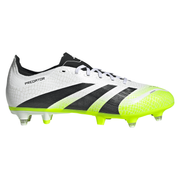 Adidas Predator League Soft Ground Football Boots White Lucid lemon