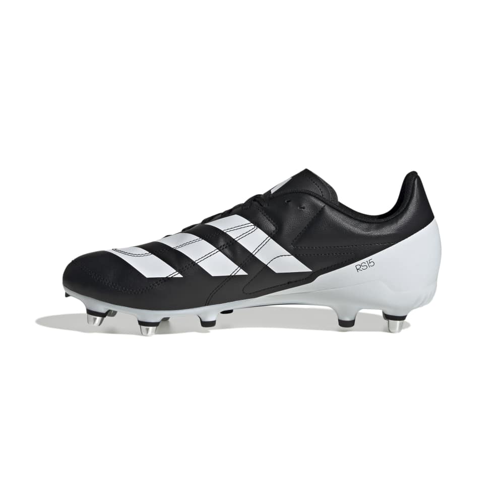 Adidas RS15 Soft Ground Rugby Boots Black White