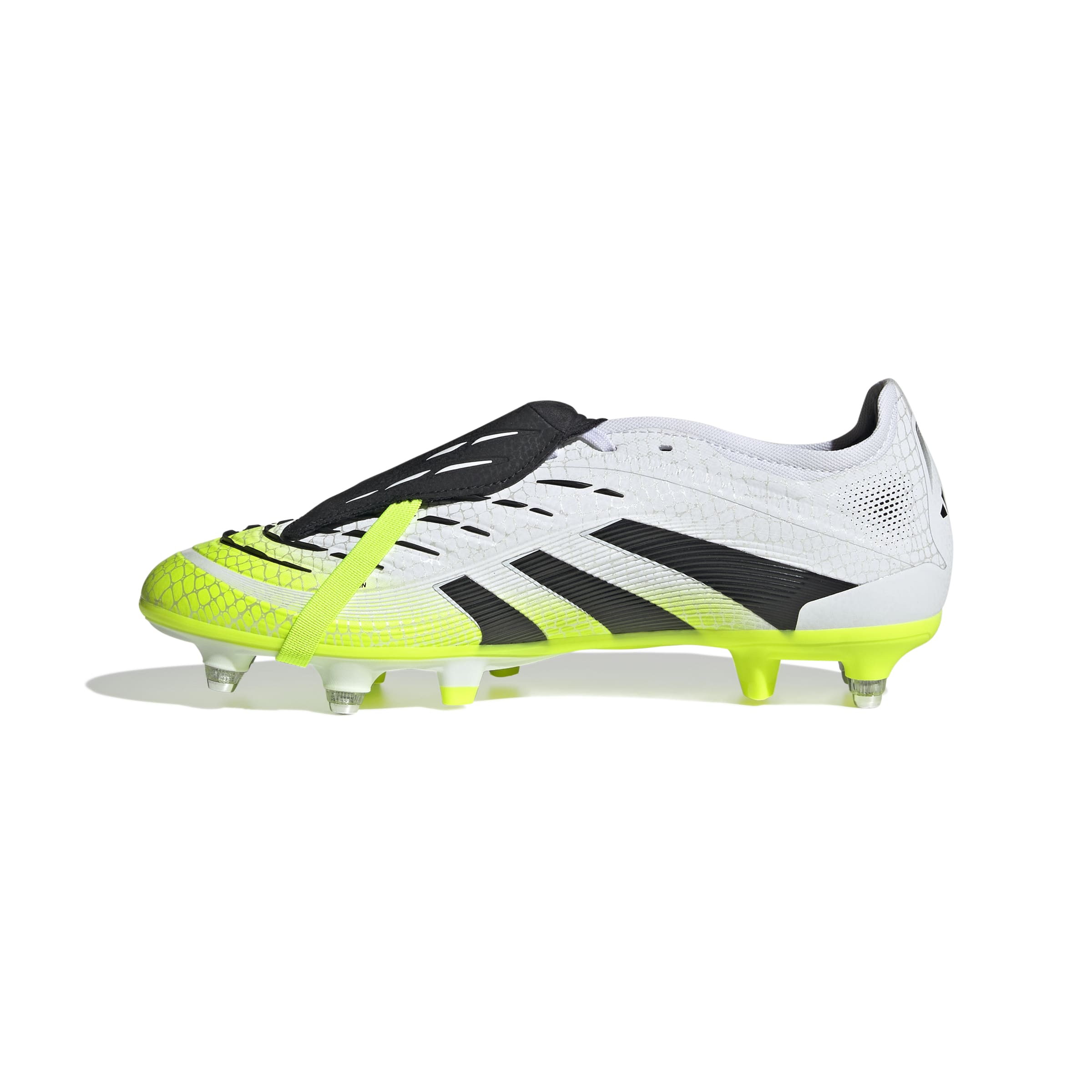 Adidas Predator Pro Fold-Over Tongue Soft Ground Boots White Black Lemon