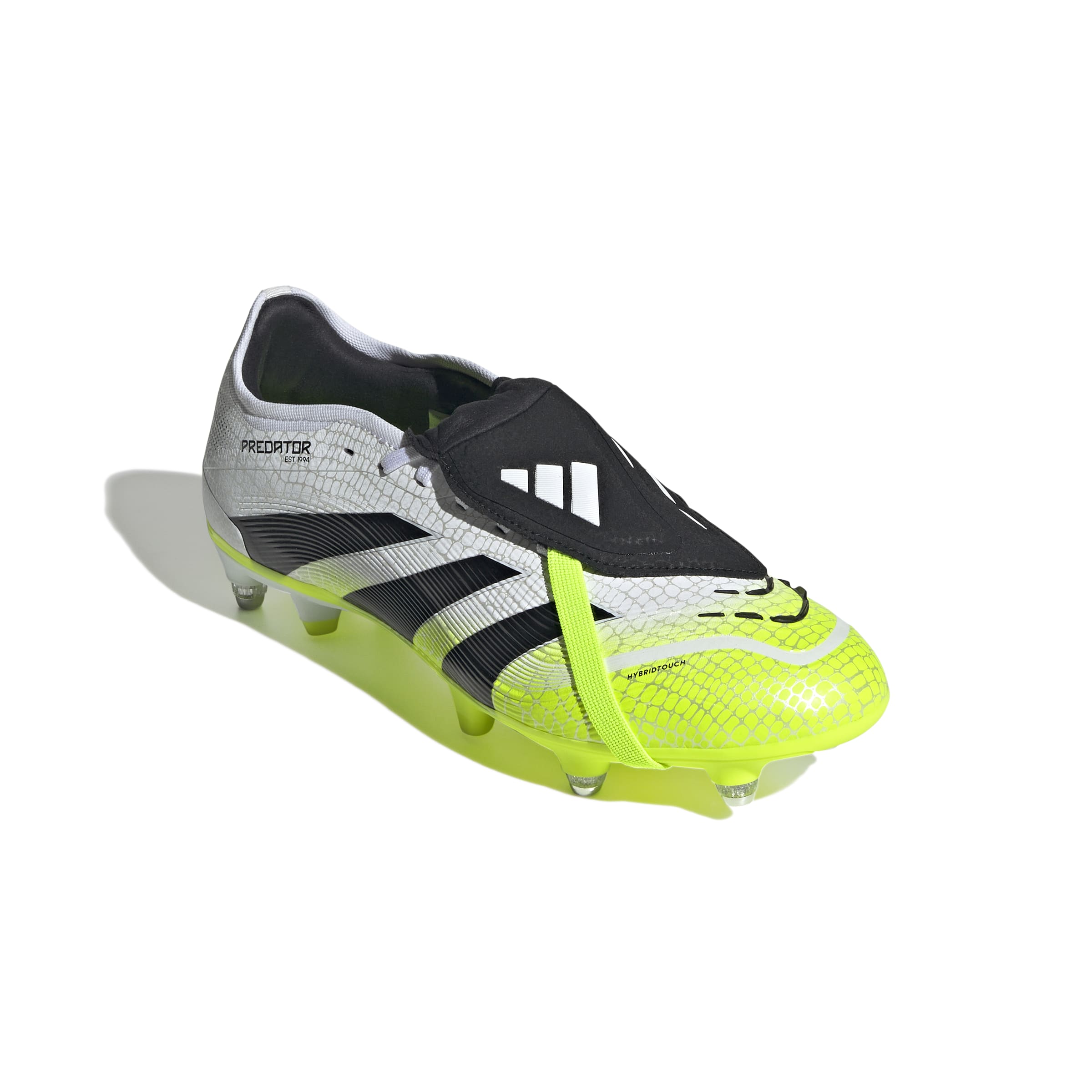 Adidas Predator Pro Fold-Over Tongue Soft Ground Boots White Black Lemon