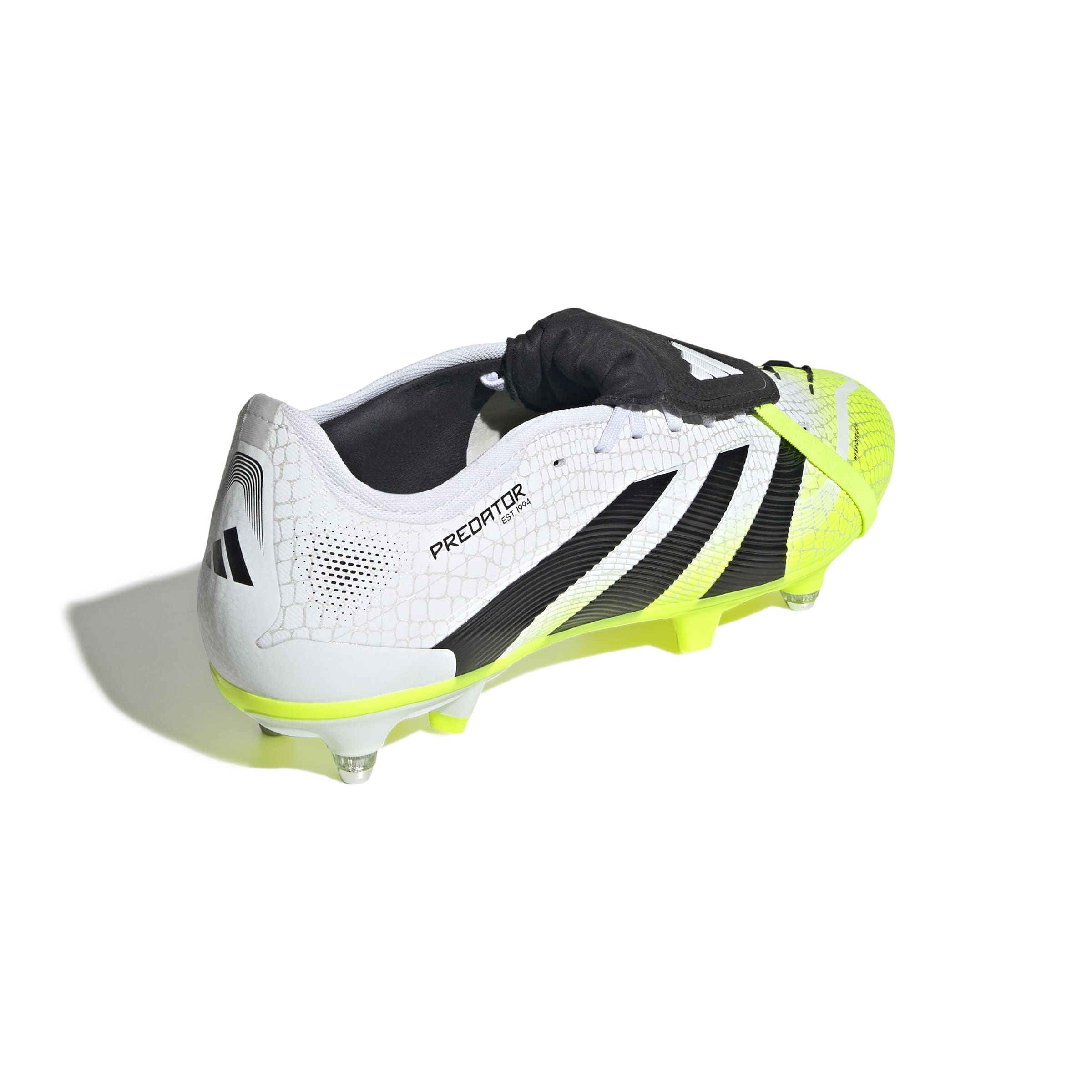 Adidas Predator Pro Fold-Over Tongue Soft Ground Boots White Black Lemon