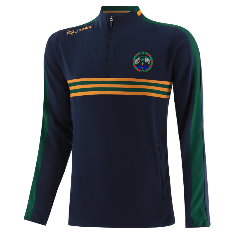 O'Neills Killimer GAA Dromore Squad Half Zip Navy Bottle Amber