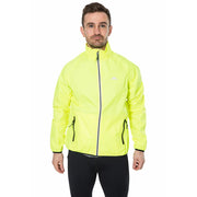 Trespass Men's Retract Hi-Vis Waterproof Packaway Jacket Yellow