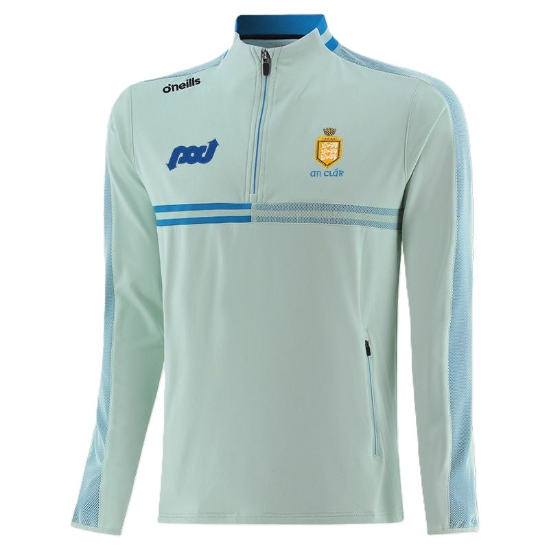 O'Neills Clare GAA Nepal Brushed Half Zip Pale Blue