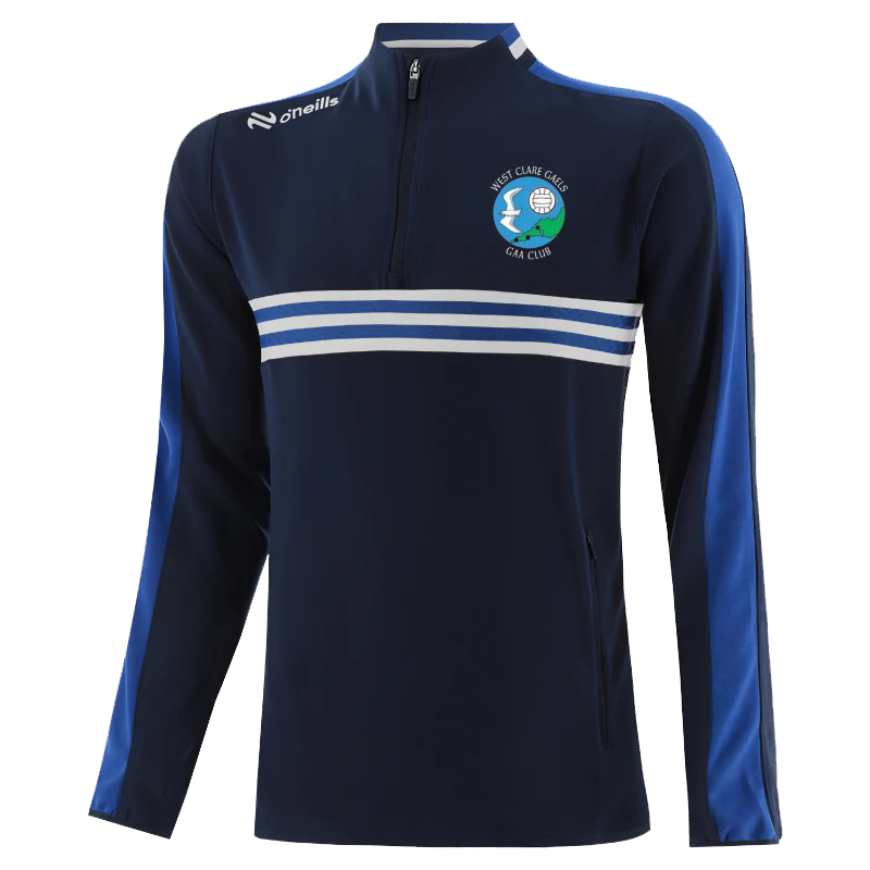 O'Neills West Clare Gaels GAA Dromore Squad Half Zip Navy Royal White