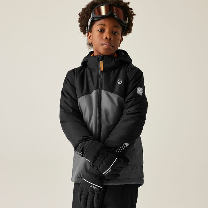 Dare2b Kids' Impose V Ski Jacket Black Grey