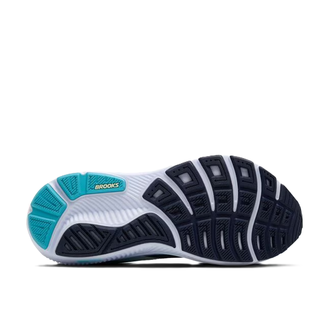 Brooks Ghost 17 Womens Running Shoe Navy Green Turquoise