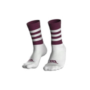 Gaelic Armour Elite Midi Sock (Maroon White Hooped)