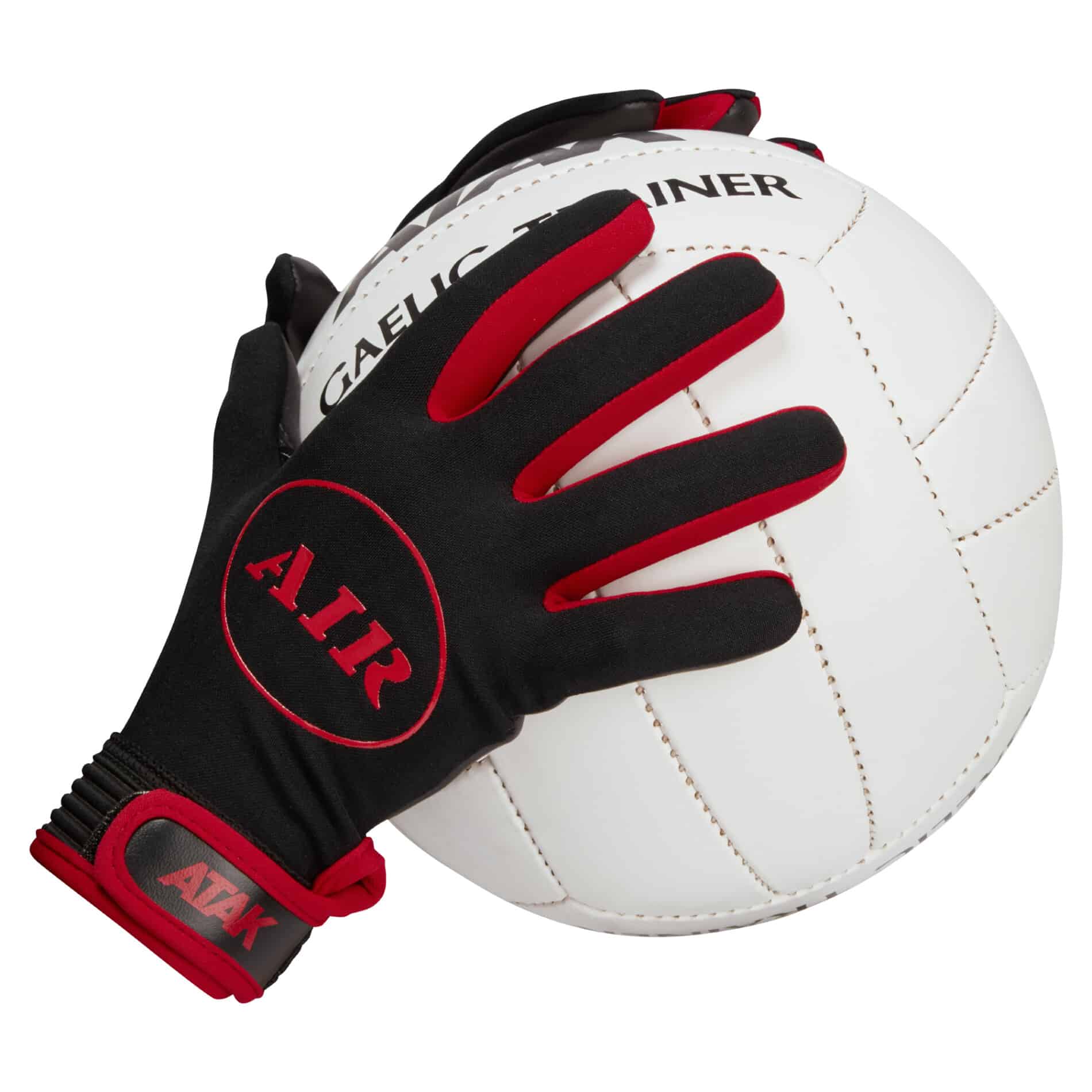 Atak Air Gaelic Football Gloves Black Red