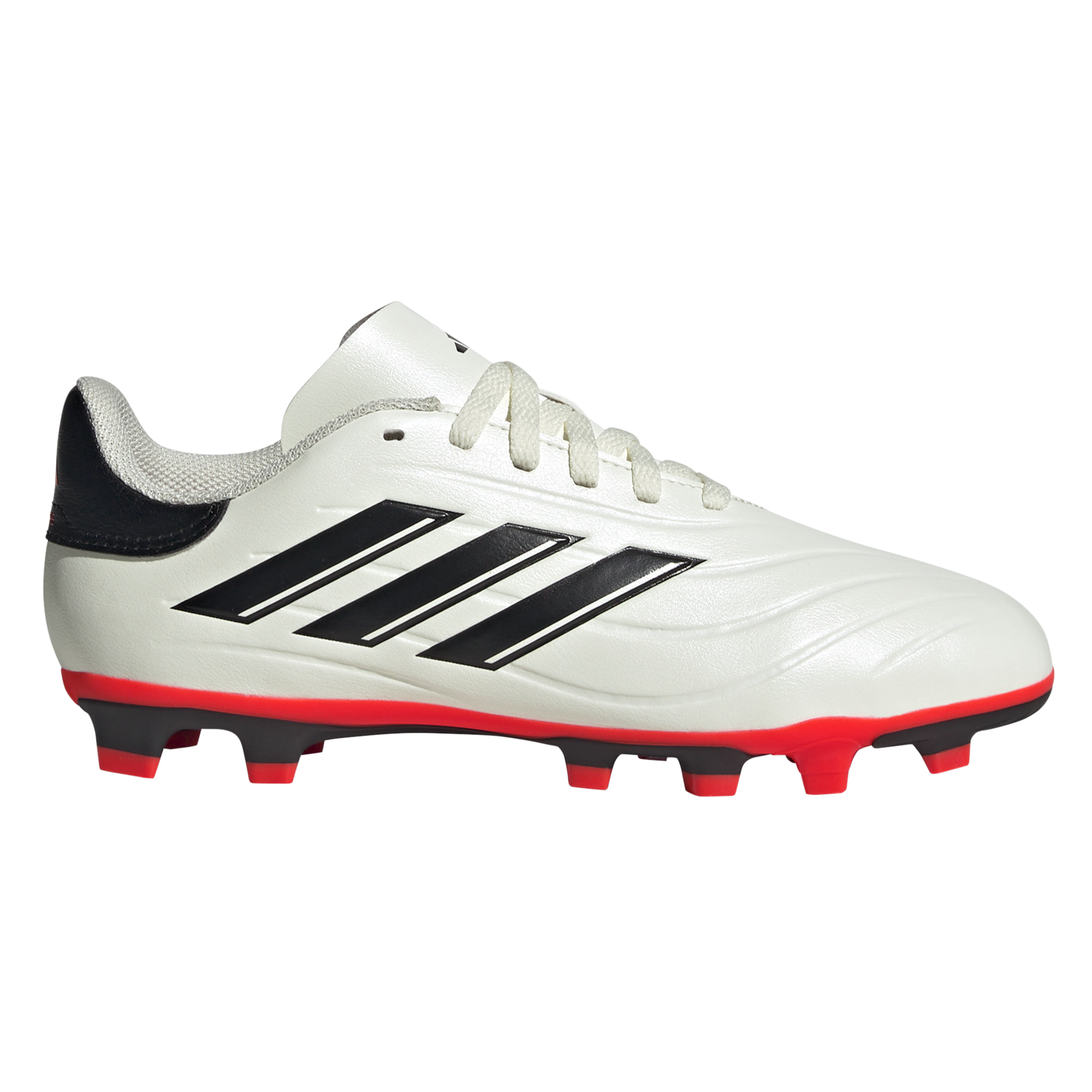 Adidas Copa Pure 2 Club Firm Ground Junior Football Boots Ivory Black Red