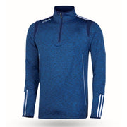 O'Neills Solar 3 Stripe Brushed Half Zip (Melange Navy Navy  White)
