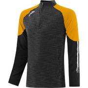 O'Neills Oslo Brushed Half Zip Top (Black Amber White)