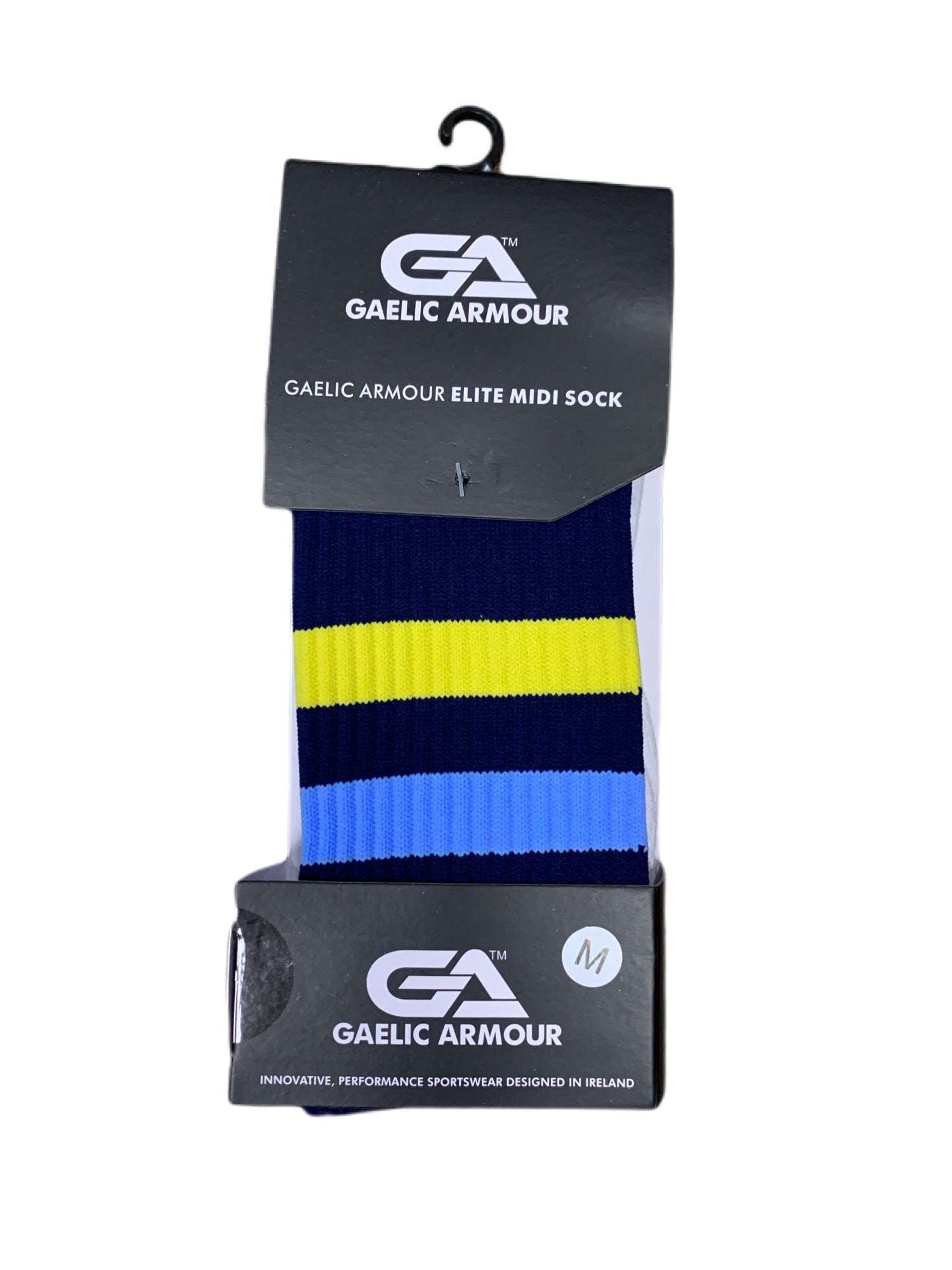 Gaelic Armour Elite Midi Sock (Navy Yellow Sky Blue)