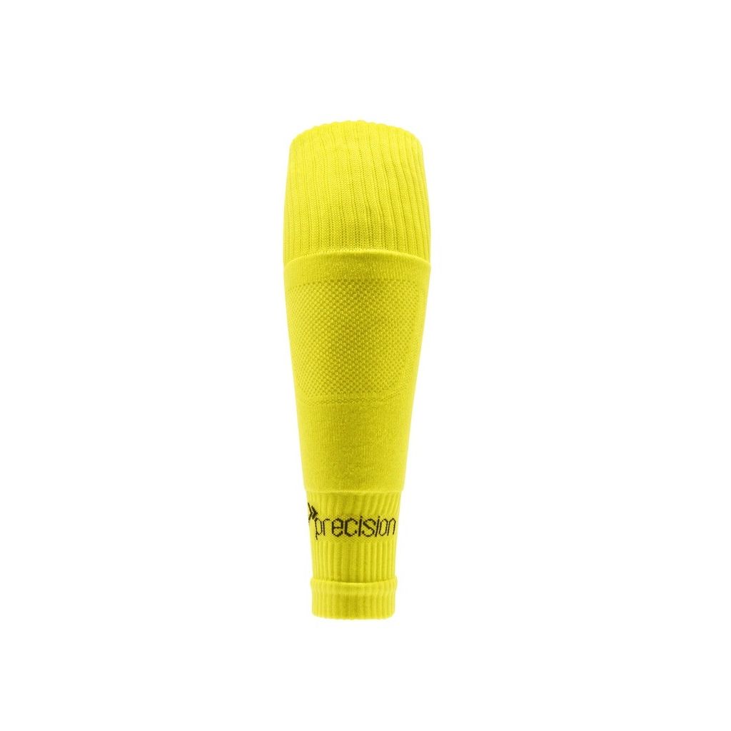 Precision Plain Pro Footless Sleeve Socks Yellow