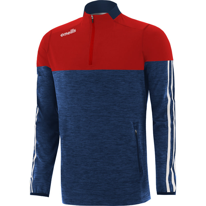 O'Neills Osprey Brushed Half Zip (Navy Melange Red White)