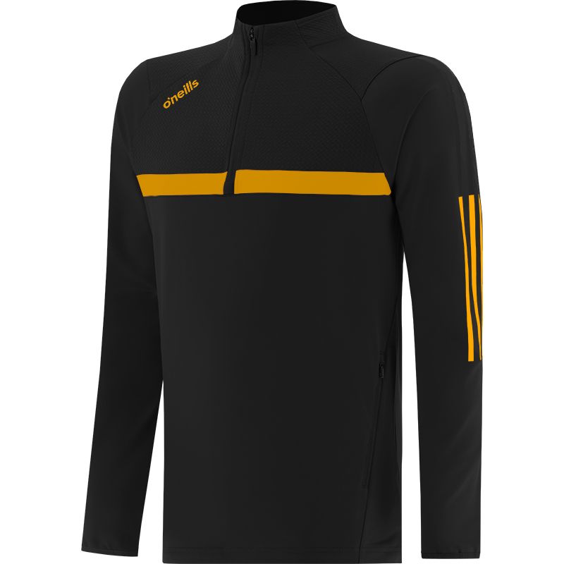 O'Neills Focus Brushed Half Zip Top Black Amber