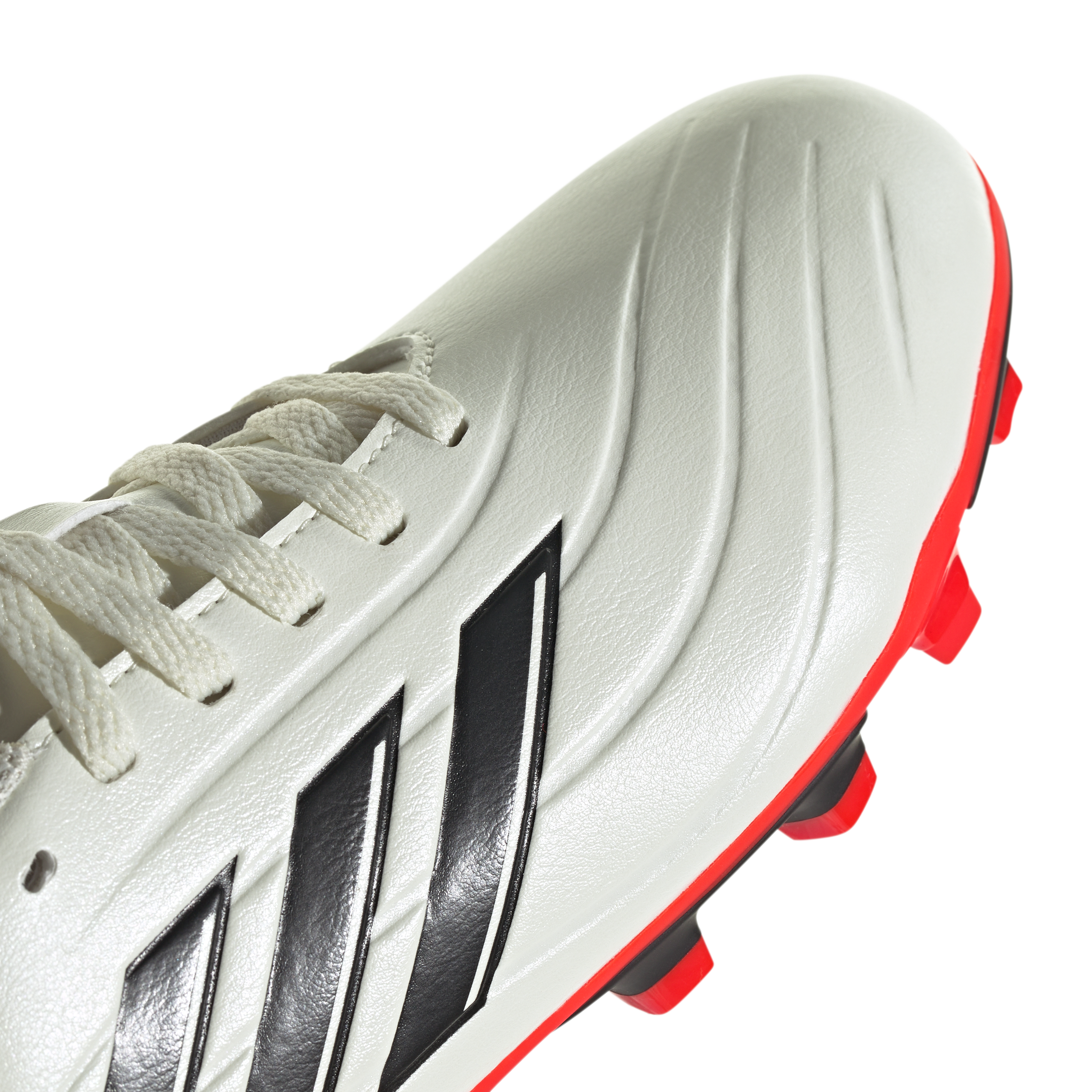 Adidas Copa Pure 2 Club Firm Ground Junior Football Boots Ivory Black Red