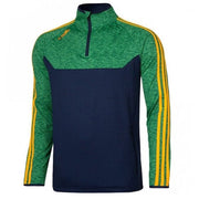 O'Neills Kasey 3 Stripe Brushed Half Zip (Navy Melange Green Amber)