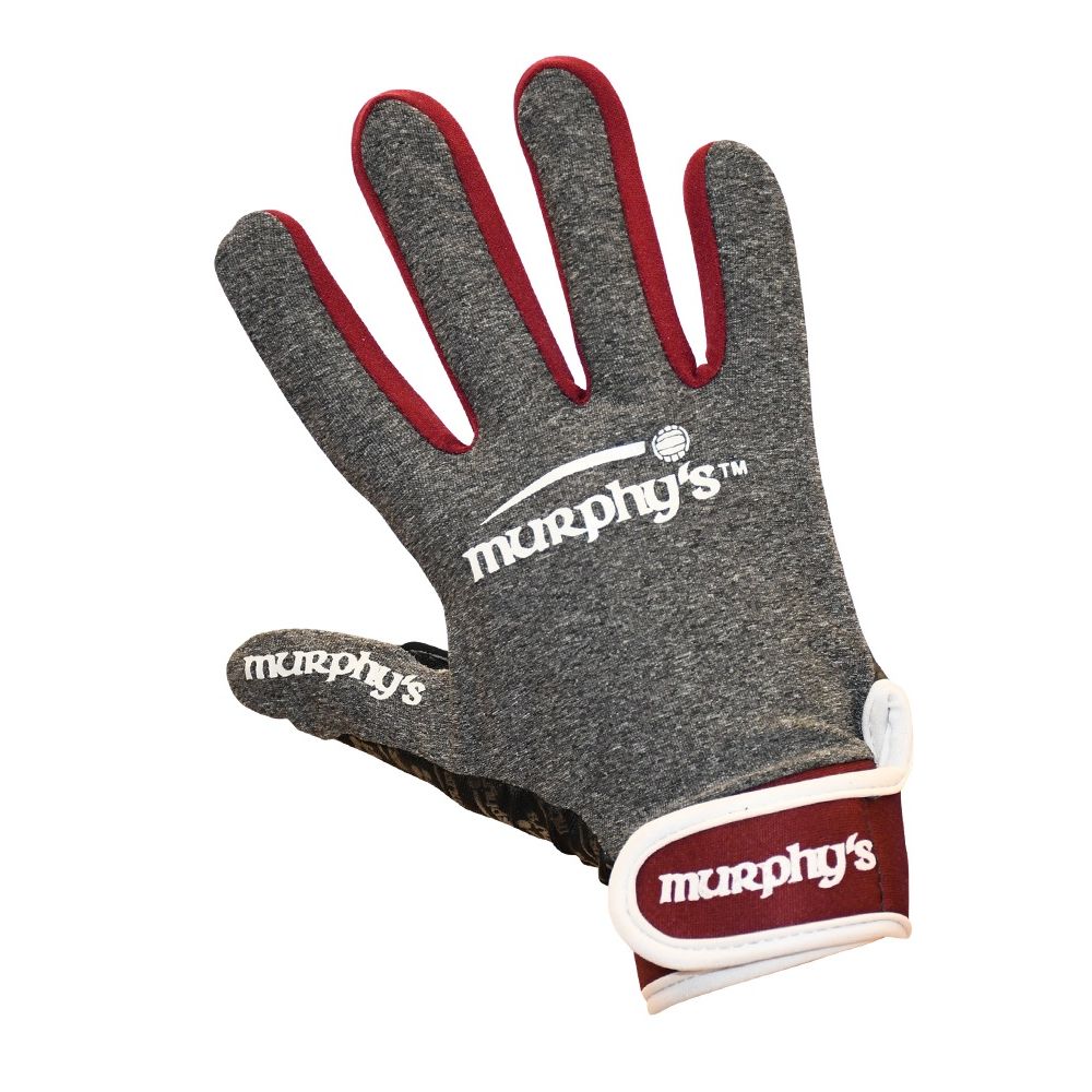Murphy's Gaelic Glove Grey Maroon