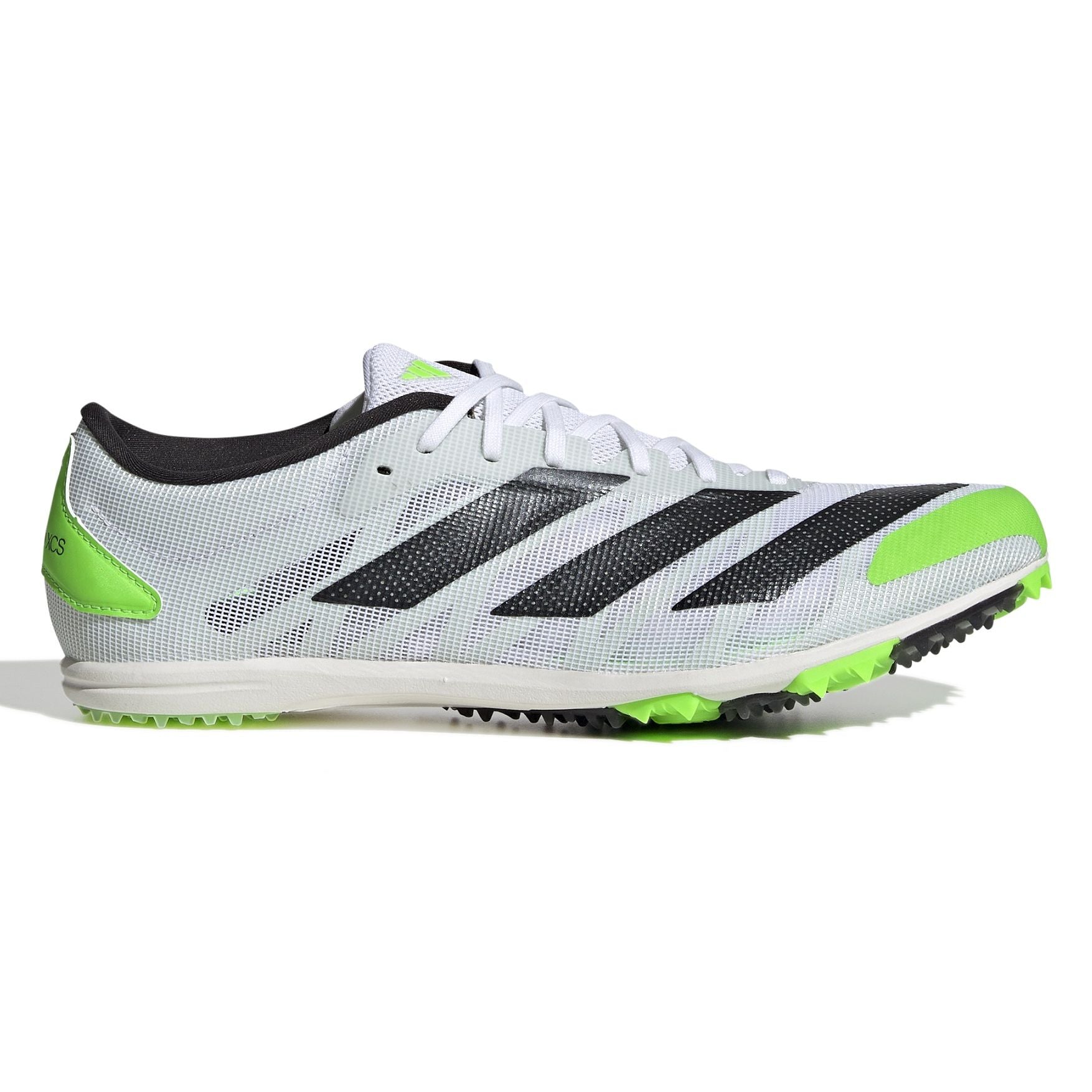 Adidas Adizero Spikes  Unisex Running Spikes White Black Green