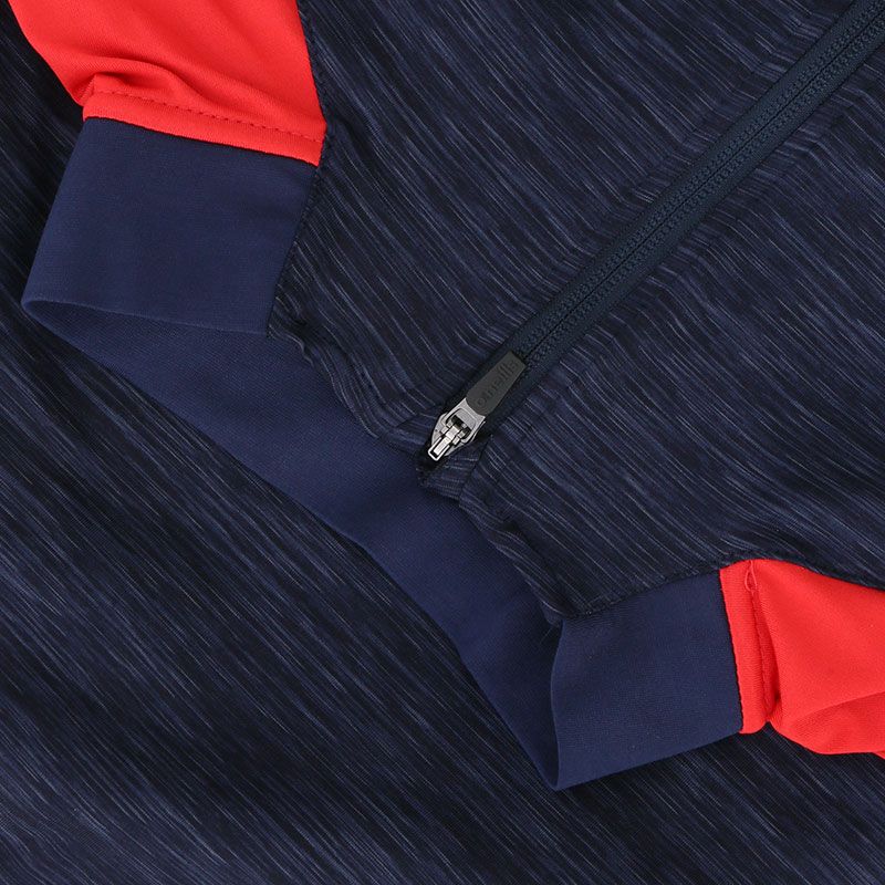 O'Neills Oslo Brushed Half Zip Top Navy Red White